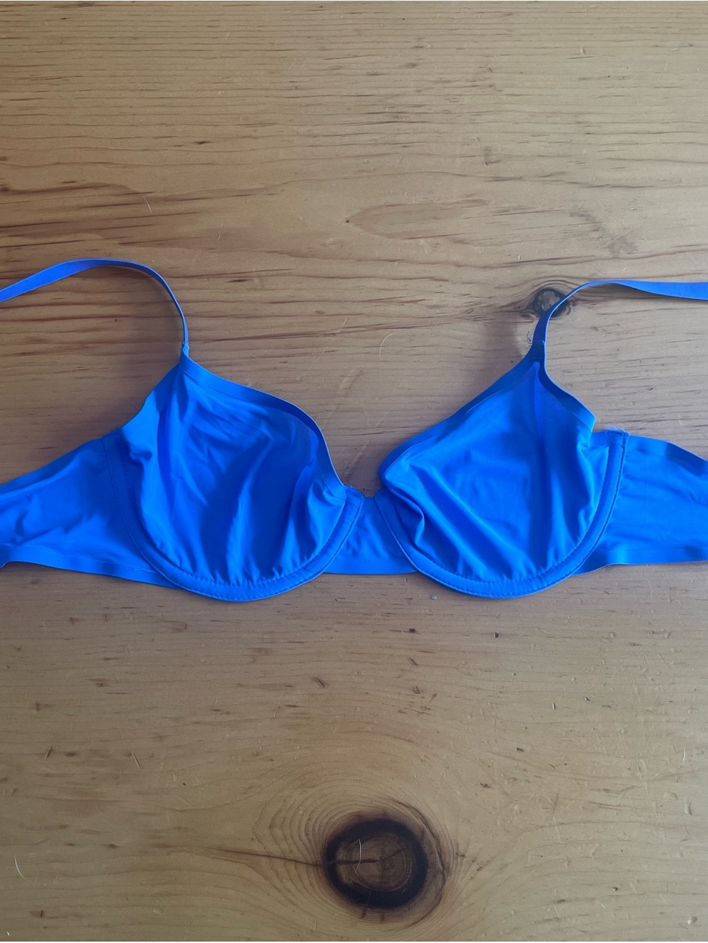aerie Bright Blue Underwire Bikini Top
